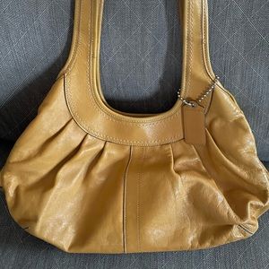 Vintage Coach Tan Leather Bag